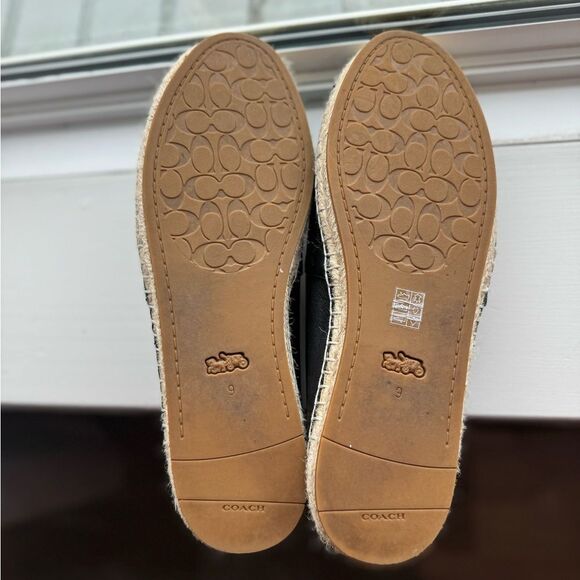 Coach Women’s Carley Perforated Logo Espadrille Flats size 9 - Picture 14 of 16